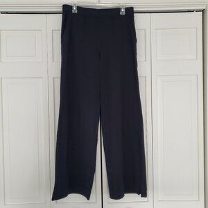 T by Talbots Ultraknit Stretch Wide-Leg Pants Black Medium